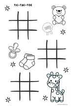 Load image into Gallery viewer, GIRL Baby Shower Coloring Sticker Book