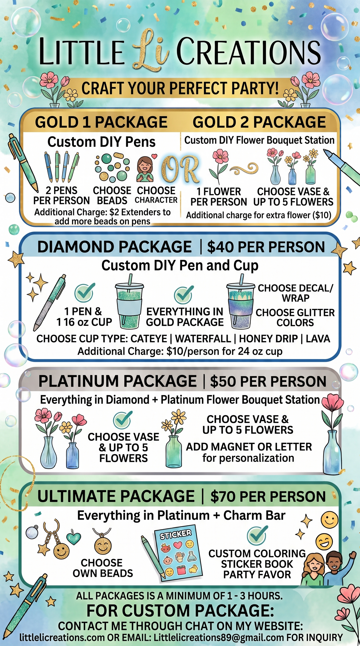 Platinum Party Package
