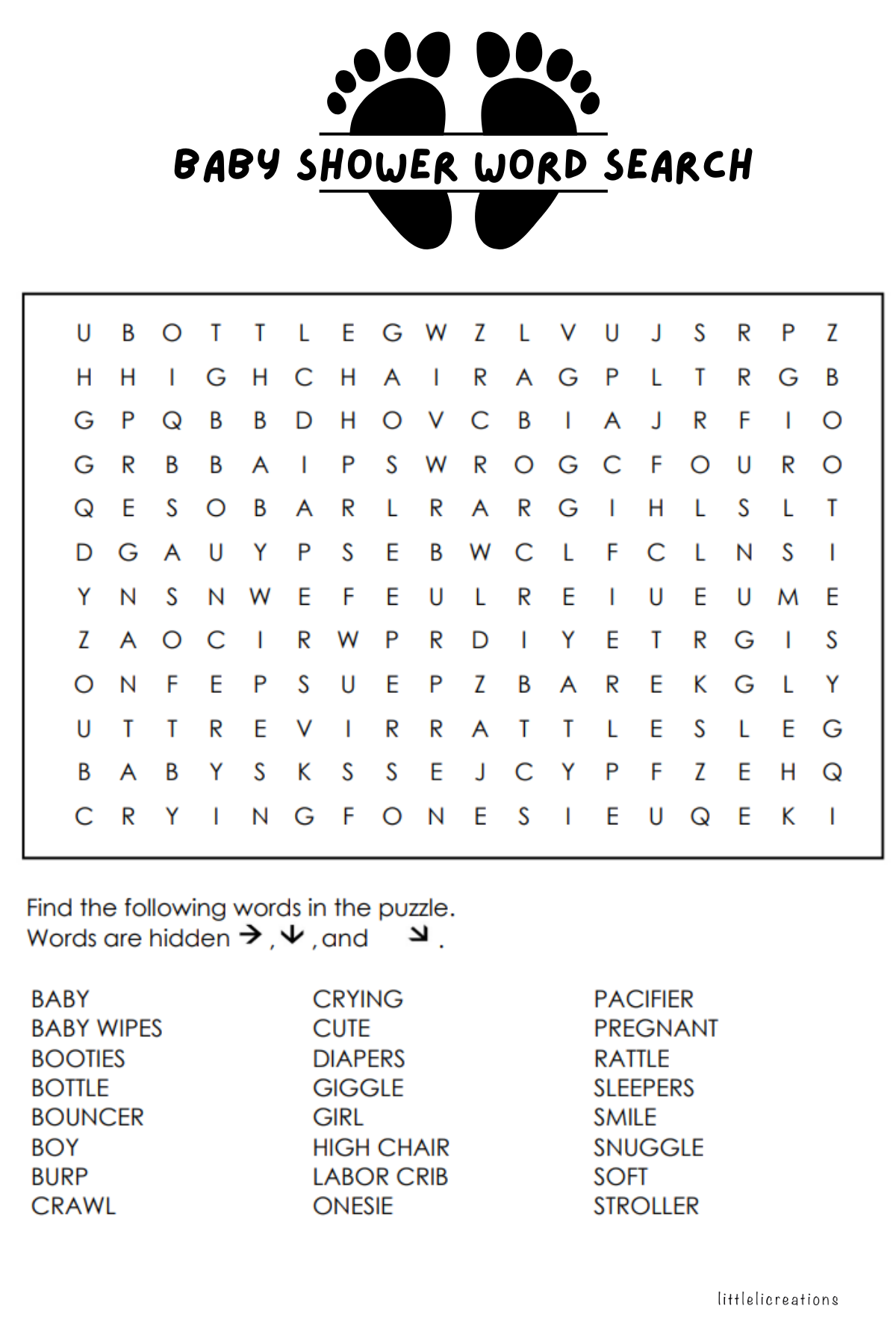 BOY Baby Shower Coloring Sticker Book