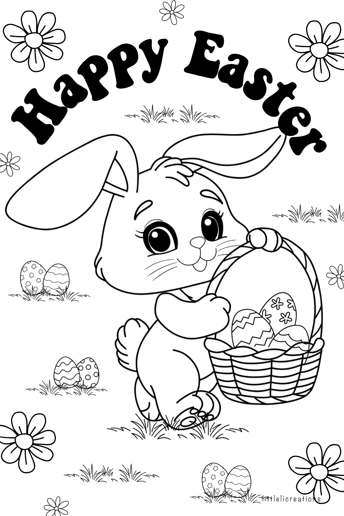 Easter Coloring Sticker Book
