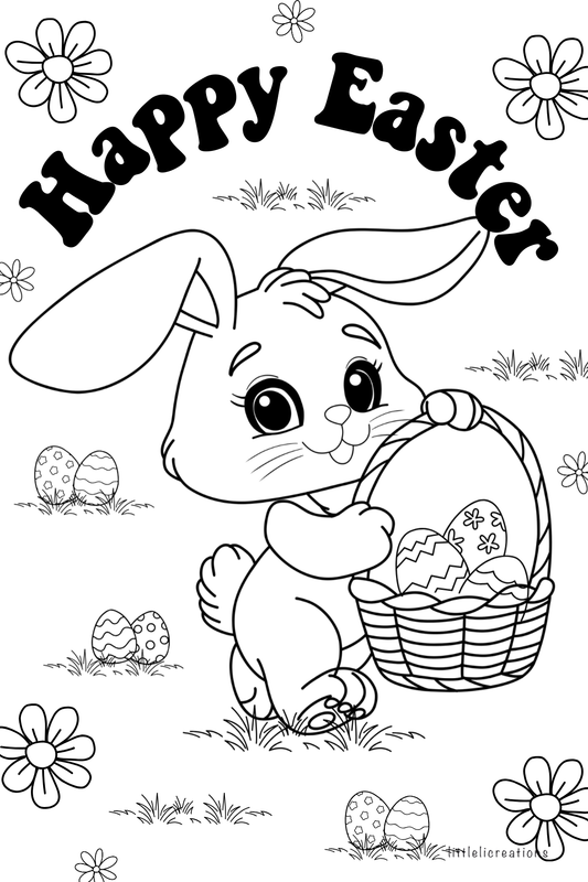 Easter Coloring Sticker Book