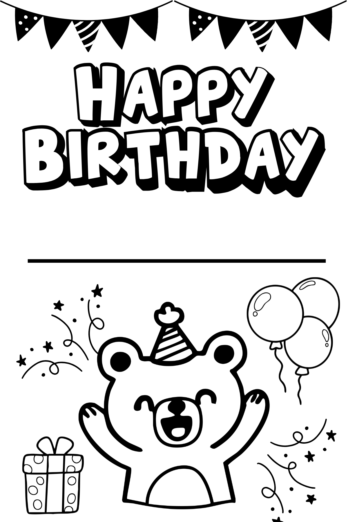 Happy Birthday Coloring Sticker Book