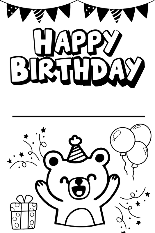 Happy Birthday Coloring Sticker Book