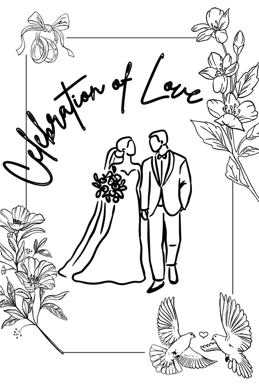 Wedding Day Coloring Sticker Book