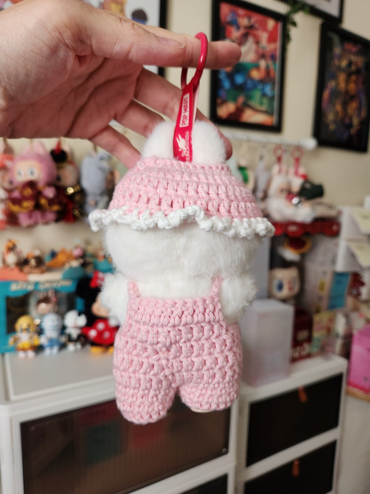 Pink and white outfit