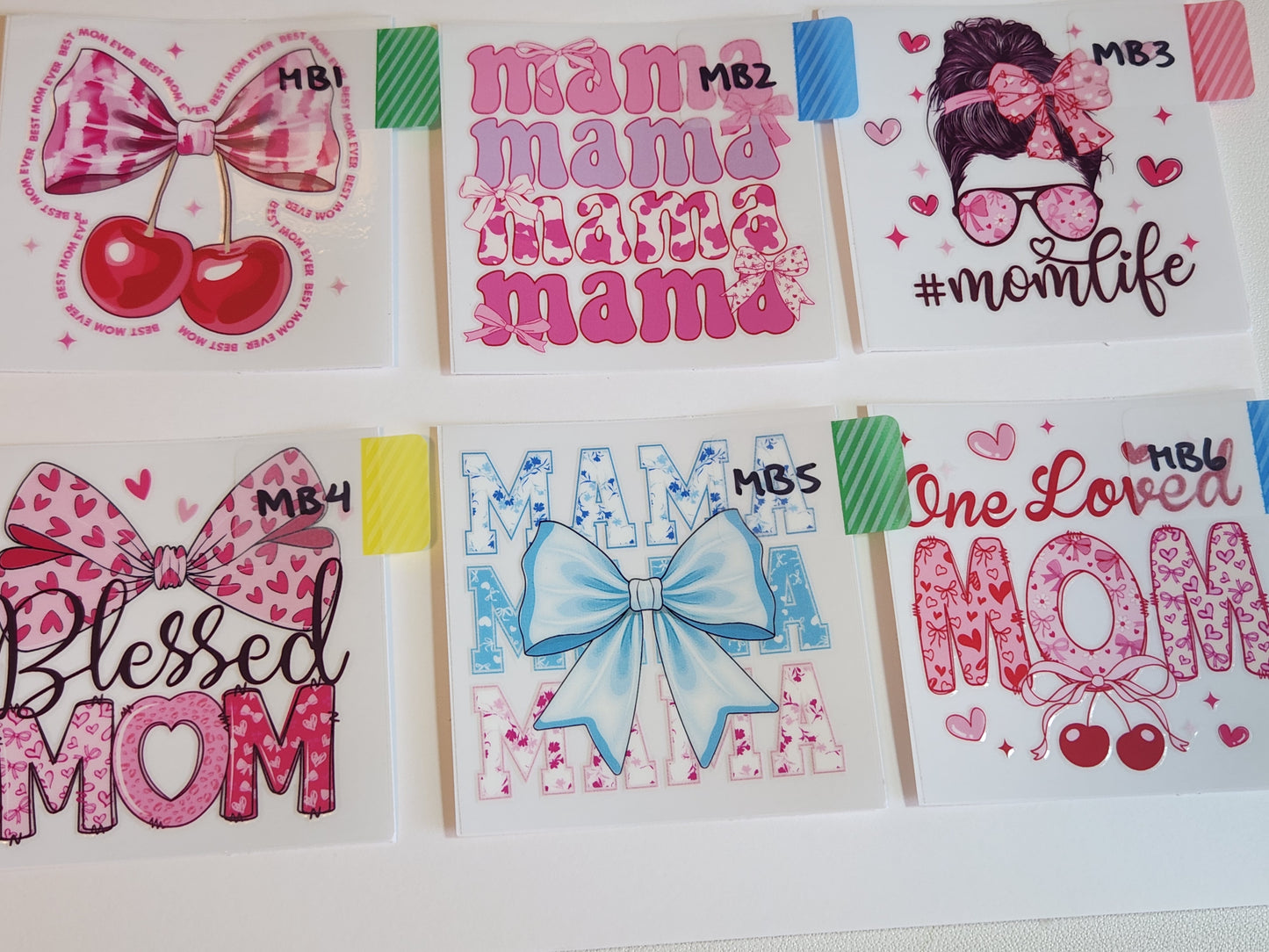 Mama Bow Decals