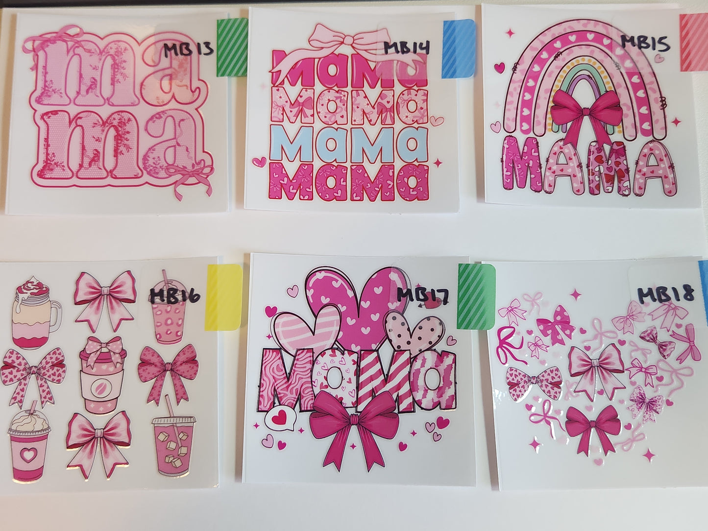 Mama Bow Decals