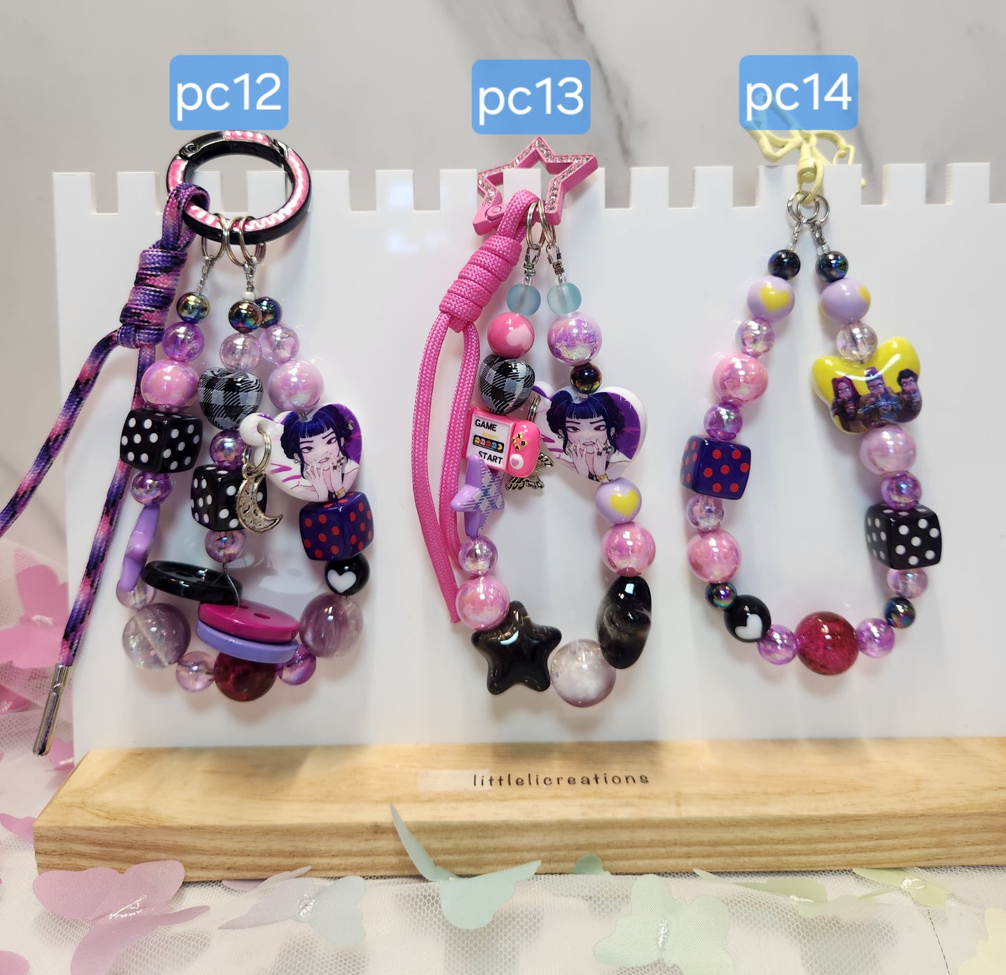 Pre-Made Keychain/Phone/Bag Charms #8-14
