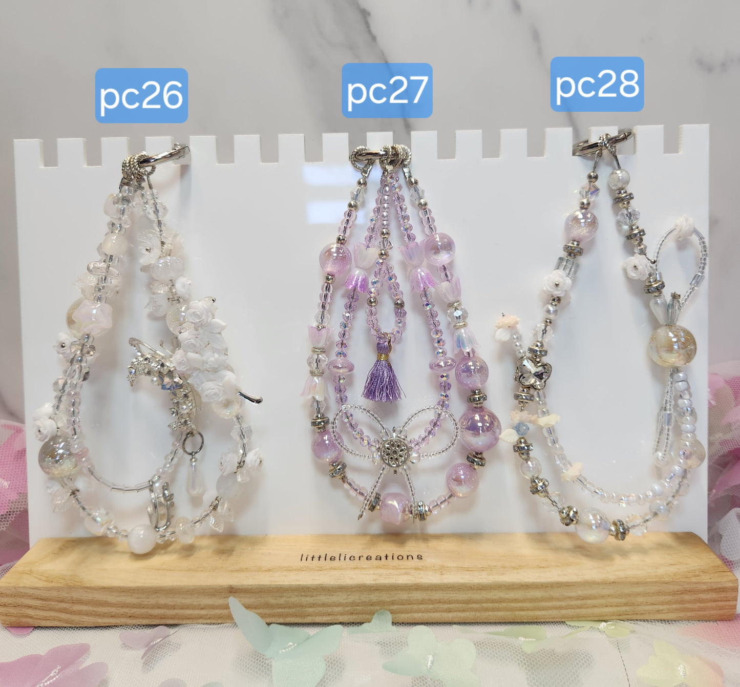 Pre-Made Keychain/Phone/Bag Charms #23-28