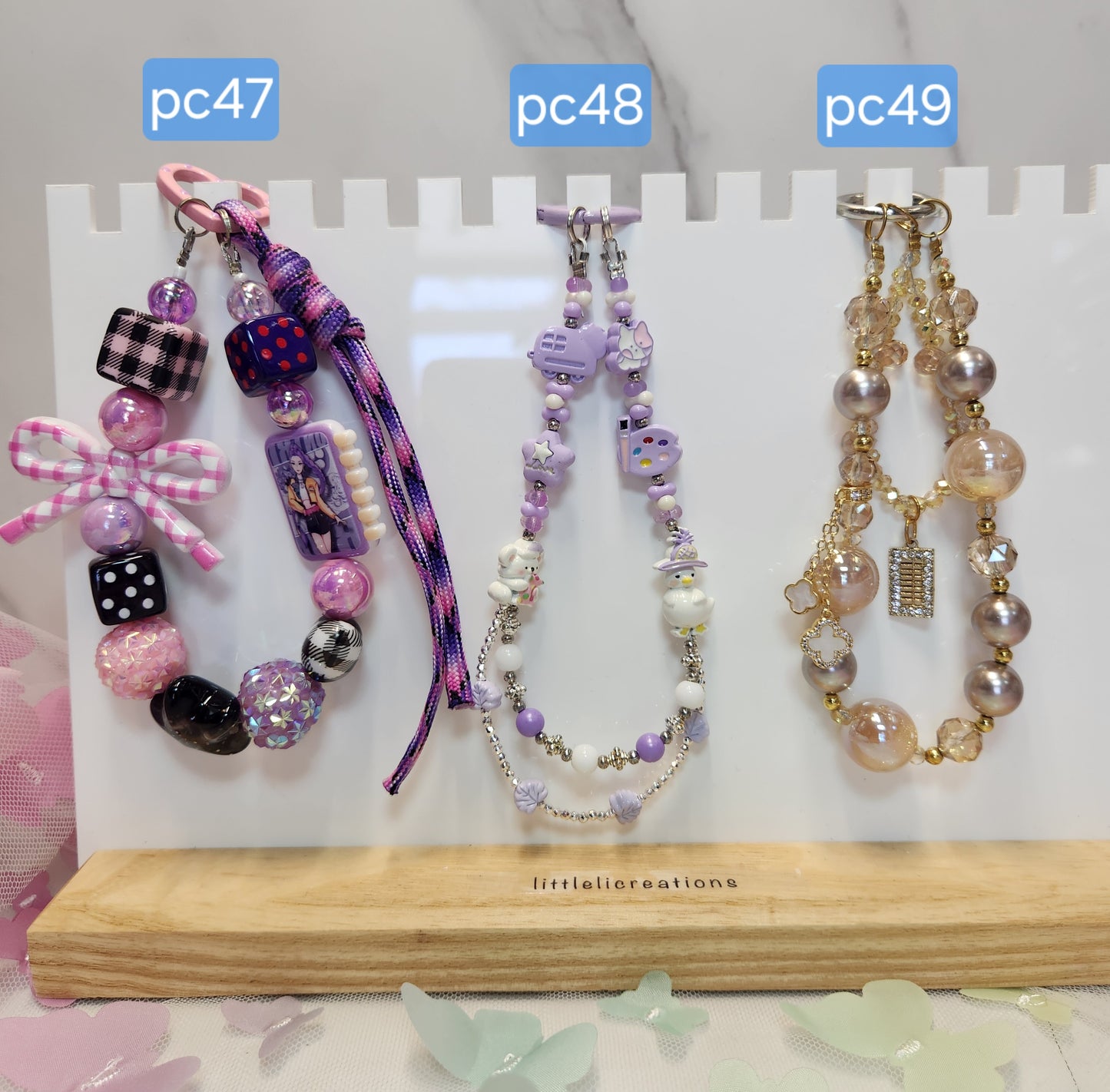 Pre-Made Keychain/Phone/Bag Charms #44-49