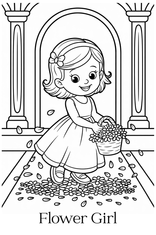 Wedding Day Coloring Sticker Book