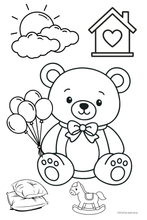 Load image into Gallery viewer, GIRL Baby Shower Coloring Sticker Book

