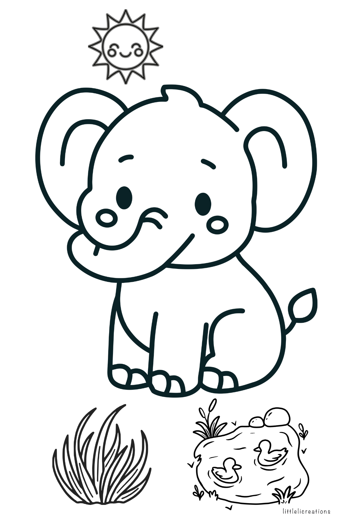 GIRL Baby Shower Coloring Sticker Book