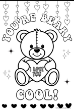 Load image into Gallery viewer, Valentine's Day Coloring Sticker Book
