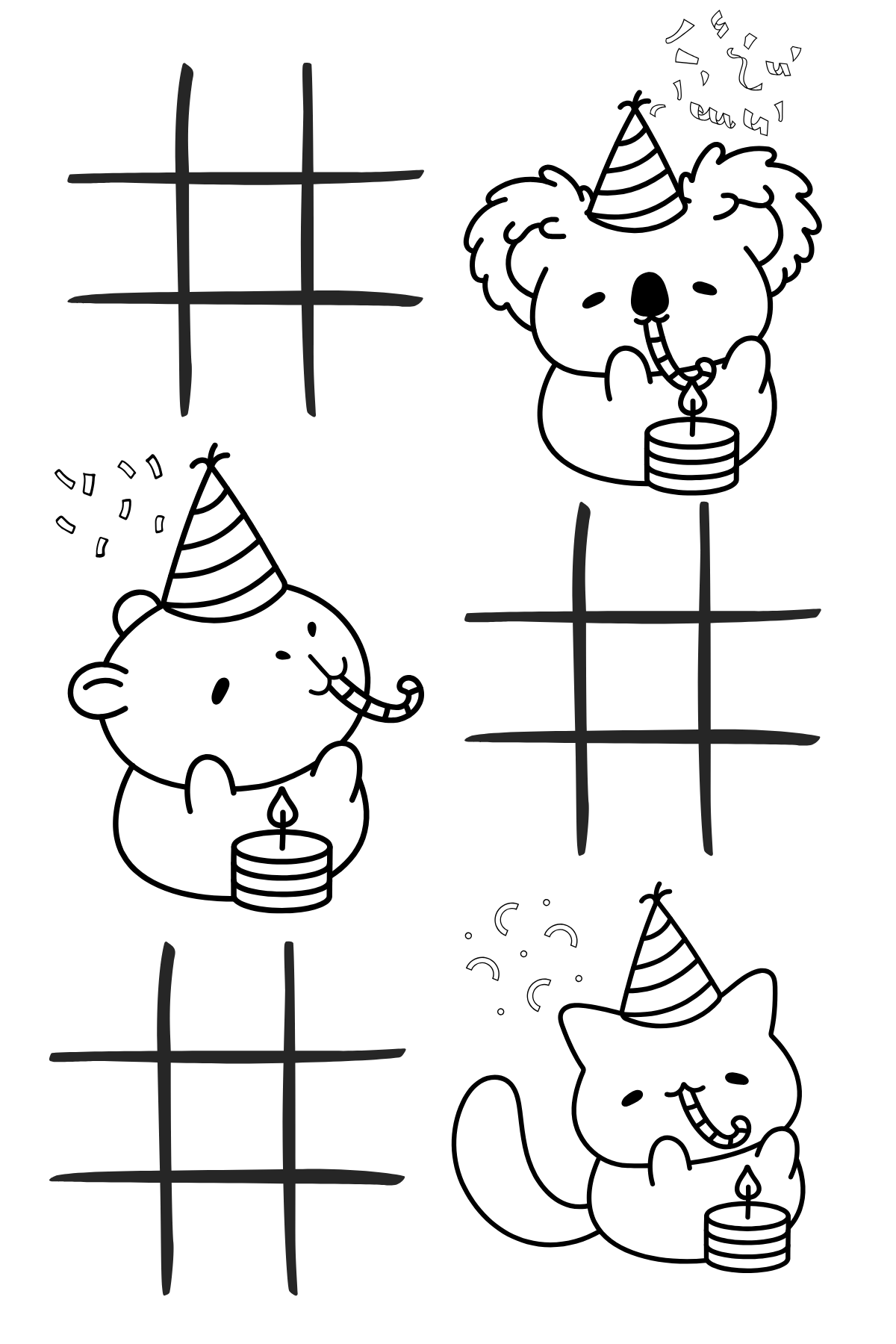 Happy Birthday Coloring Sticker Book