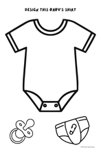 Load image into Gallery viewer, BOY Baby Shower Coloring Sticker Book
