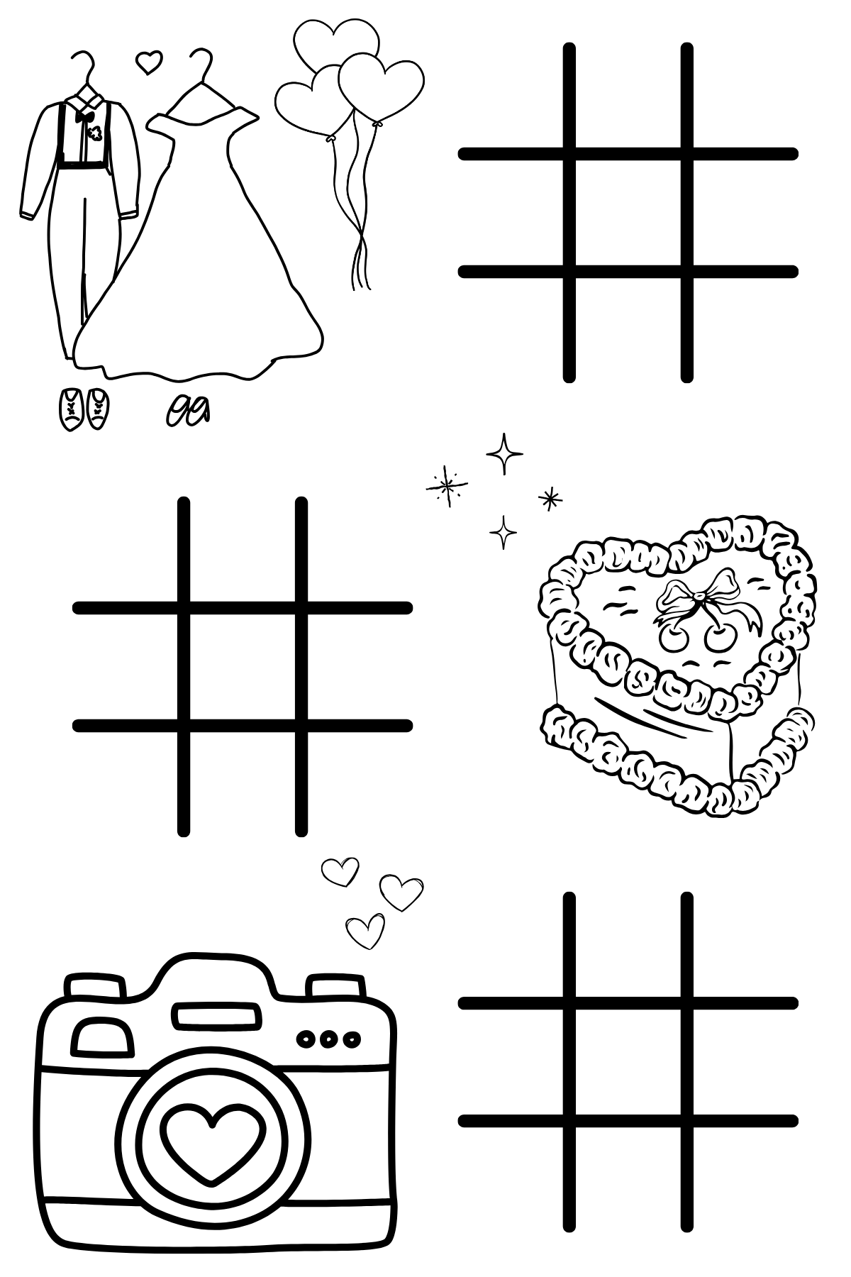 Wedding Day Coloring Sticker Book
