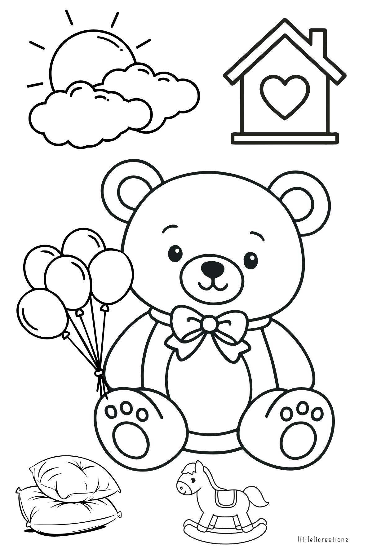 BOY Baby Shower Coloring Sticker Book