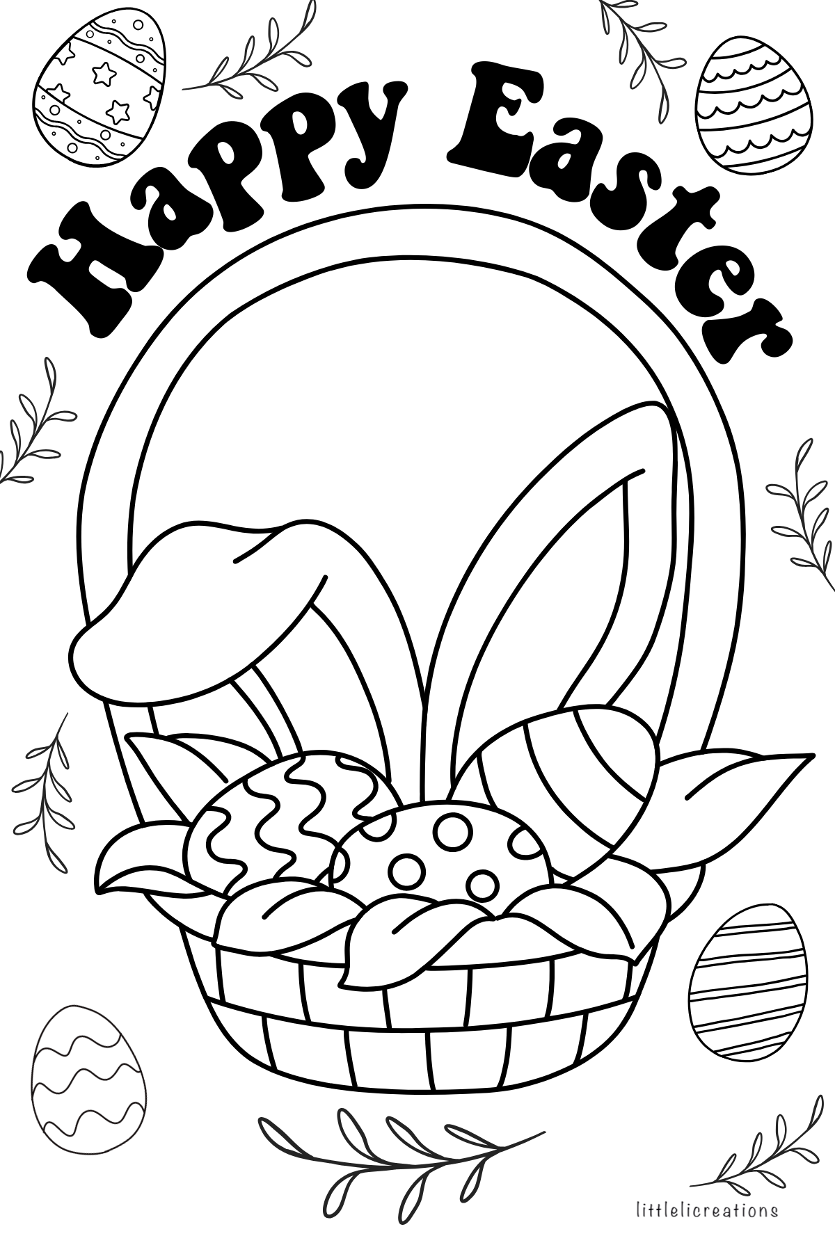 Easter Coloring Sticker Book