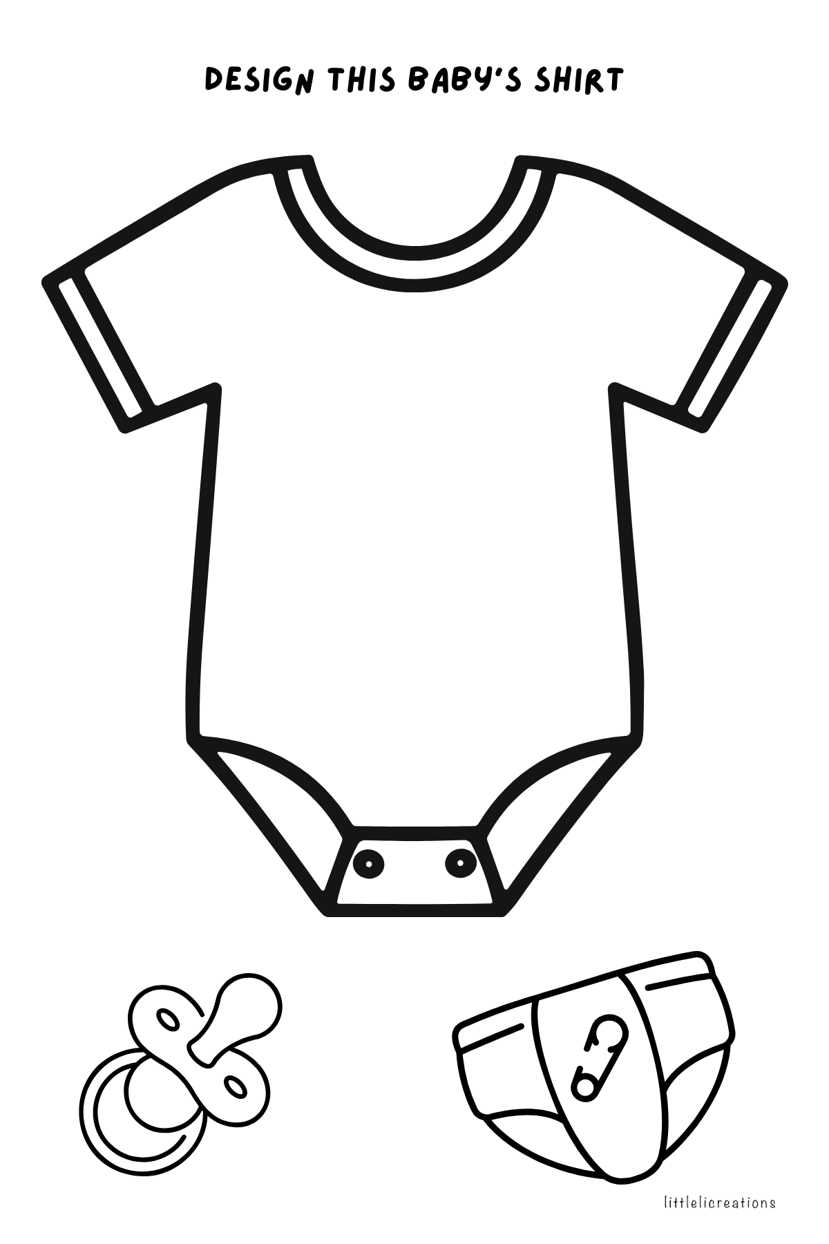 GIRL Baby Shower Coloring Sticker Book