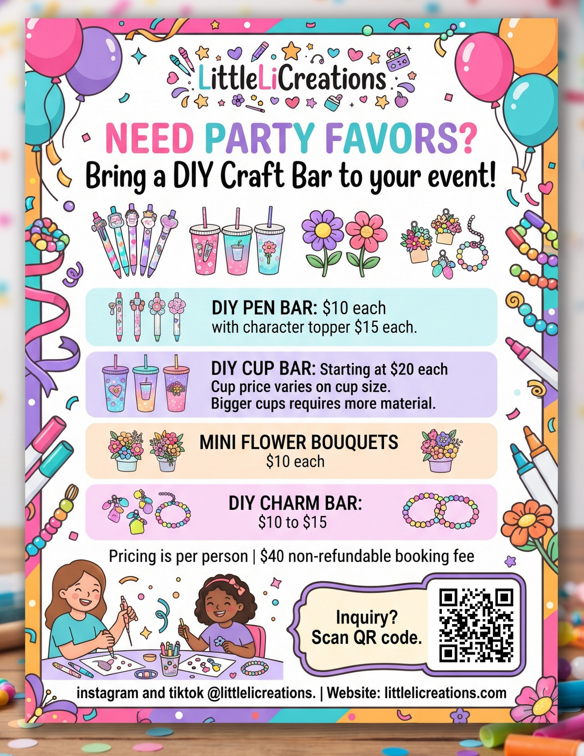 DIY Craft Bar