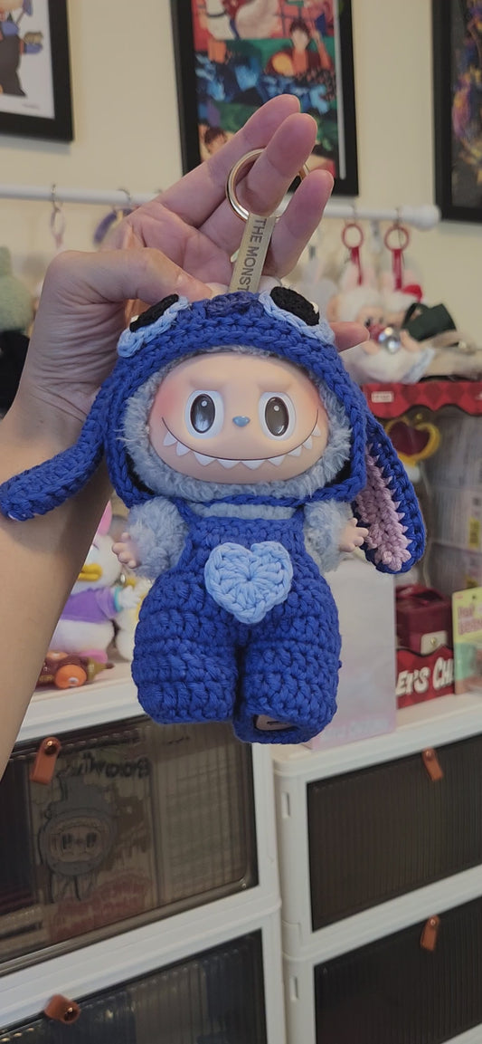 Blue stitch alien outfit